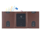 Whizz Wallet mit RFID-Schutz und 6 Kartenfächern (braun)