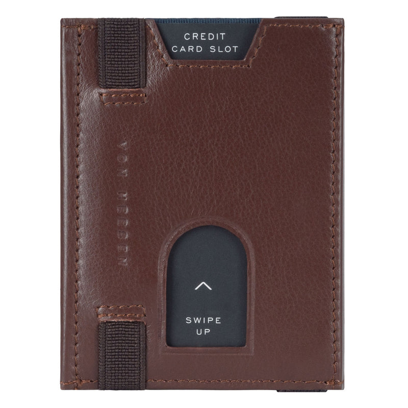 Whizz Wallet mit RFID-Schutz und 6 Kartenfächern (braun)