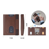 Whizz Wallet mit RFID-Schutz und 6 Kartenfächern (braun)