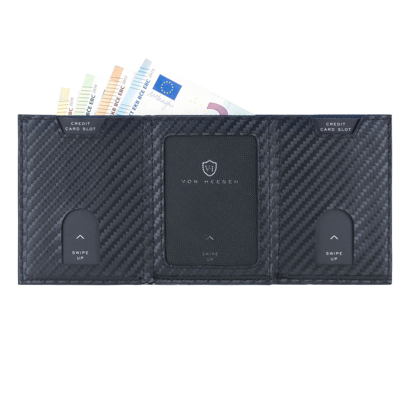 Whizz Wallet mit RFID-Schutz und 6 Kartenfächern (carbon)