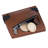 Whizz Wallet mit RFID-Schutz, 5 Kartenfächern und Mini-Münzfach (cognac)