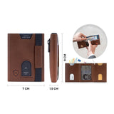 Whizz Wallet mit RFID-Schutz, 5 Kartenfächern und Mini-Münzfach (cognac)