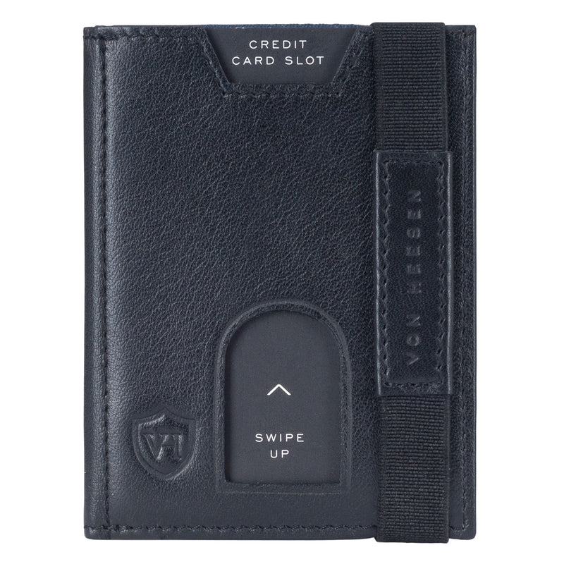 Whizz Wallet mit RFID-Schutz, 5 Kartenfächern und Mini-Münzfach (schwarz)