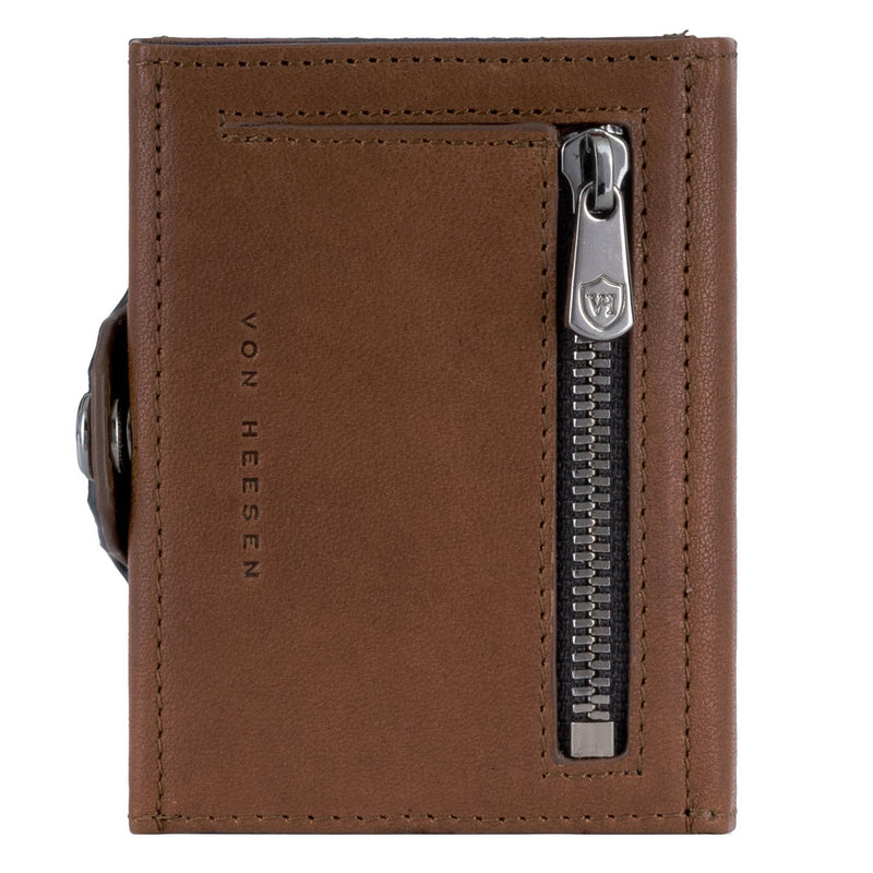 Whizz Wallet mit RFID-Schutz, 5 Kartenfächern und Mini-Münzfach (cognac)