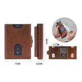 Whizz Wallet mit RFID-Schutz, 5 Kartenfächern und XL-Münzfach (cognac)