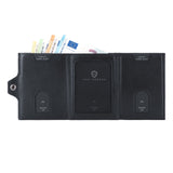 Whizz Wallet mit RFID-Schutz, 5 Kartenfächern und XL-Münzfach (schwarz)