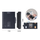 Whizz Wallet mit RFID-Schutz, 5 Kartenfächern und XL-Münzfach (schwarz)