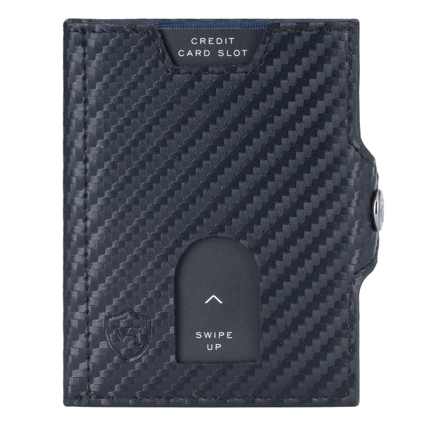 Whizz Wallet mit RFID-Schutz, 5 Kartenfächern und XXL-Münzfach (carbon)